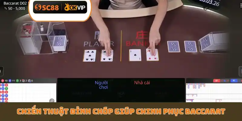 Chiến thuật đỉnh chóp giúp chinh phục Baccarat